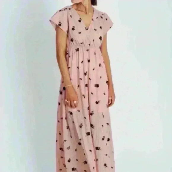 Finley Floral Maxi Dress in Pink size large - Picture 2 of 5